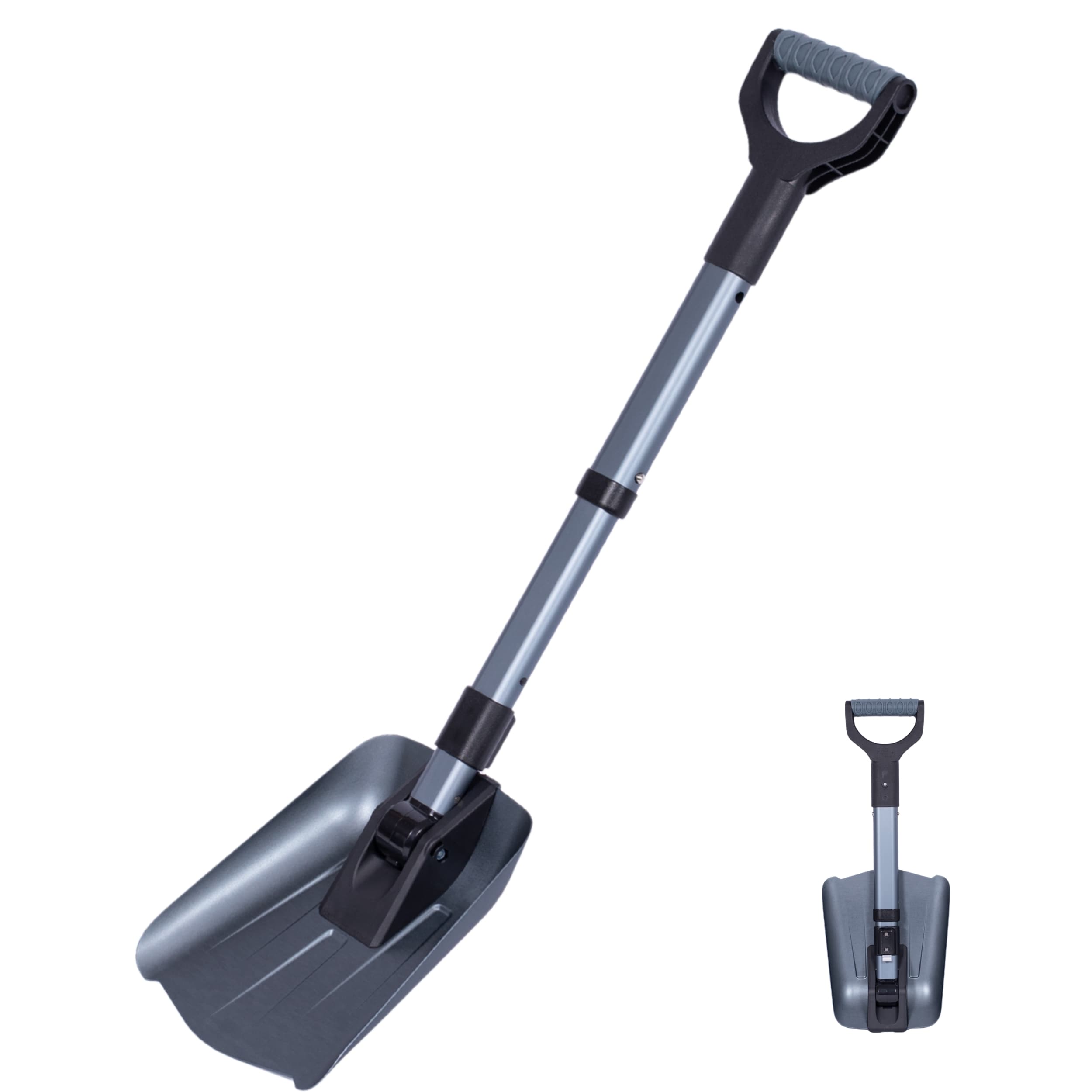 34" Folding Emergency Snow Shovel - Grey